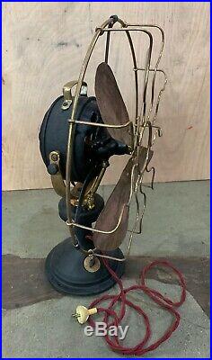 Antique Marelli Electric Table Fan Made In Italy