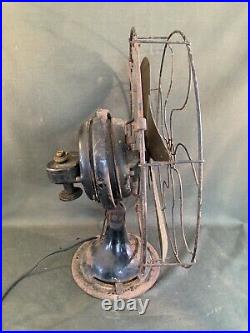 Antique Menominee Snowflake 16 Brass Blade Fan for Restore