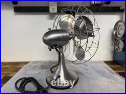 Antique Nickel Hunter Zephair D- 12 Desk Fan