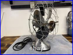 Antique Nickel Hunter Zephair D- 12 Desk Fan