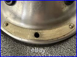 Antique Nickel Hunter Zephair D- 12 Desk Fan