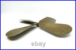 Antique Old Brass 16 Unknown Maker Oscillating Fan Replacement Part 4 Blade
