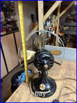 Antique Old Rare AUU 34017 Fairbanks Morse GE General Electric Brass Fan 12 USA