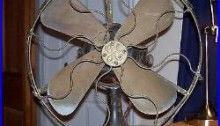 Antique Pat. 1901 GE 18 Brass Blade Electric Fan No. 615323 Original And Beauty