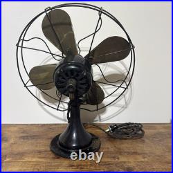 Antique Peerless Electric Fan 16 Brass Blade 3-Speed Oscillating Model 340816