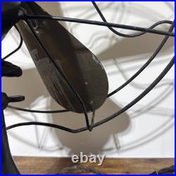 Antique Peerless Electric Fan 16 Brass Blade 3-Speed Oscillating Model 340816