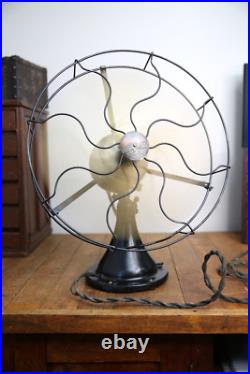 Antique Peerless Front Oscillating Electric Fan Motor 16 brass blade industrial Antique Peerless Front Oscillating Electric Fan Motor 16 brass blade industrial
