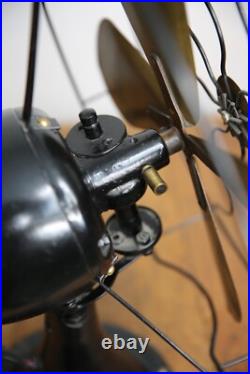 Antique Peerless Front Oscillating Electric Fan Motor 16 brass blade industrial Antique Peerless Front Oscillating Electric Fan Motor 16 brass blade industrial