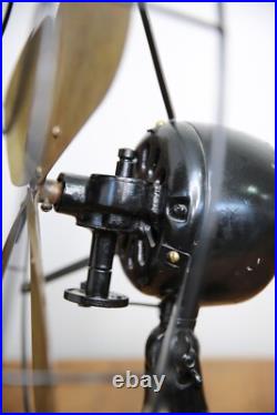 Antique Peerless Front Oscillating Electric Fan Motor 16 brass blade industrial Antique Peerless Front Oscillating Electric Fan Motor 16 brass blade industrial