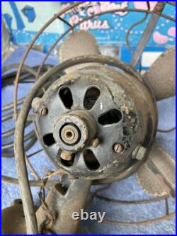 Antique Peerless Table Fan 9 Brass Blade Type P1