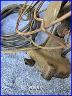 Antique Peerless Table Fan 9 Brass Blade Type P1