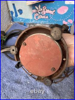 Antique Peerless Table Fan 9 Brass Blade Type P1