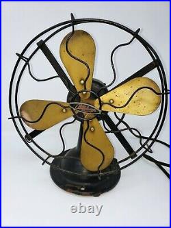 Antique Pittsburgh Electric Fan. Type A103 brass blades