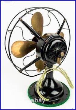 Antique ROBBINS MYERS 2110 12 Brass BladeWire Cage 3 Speed Electric Fan WORKS Antique ROBBINS MYERS 2110 12 Brass BladeWire Cage 3 Speed Electric Fan WORKS