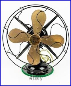Antique ROBBINS MYERS 2110 12 Brass BladeWire Cage 3 Speed Electric Fan WORKS Antique ROBBINS MYERS 2110 12 Brass BladeWire Cage 3 Speed Electric Fan WORKS