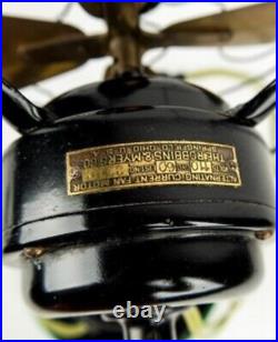 Antique ROBBINS MYERS 2110 12 Brass BladeWire Cage 3 Speed Electric Fan WORKS Antique ROBBINS MYERS 2110 12 Brass BladeWire Cage 3 Speed Electric Fan WORKS