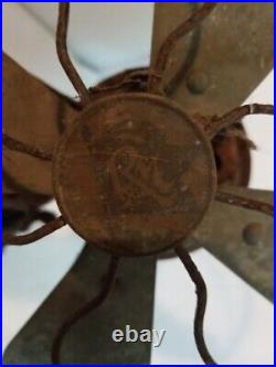 Antique ROBBINS MYERS List # 3000 10 Brass Blade Electric Fan 110 Voltes