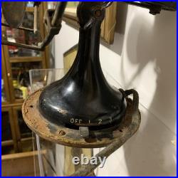 Antique R&M Robbins & Myers 10 Brass Blade Electric Fan Circa 1915- 3 Speed