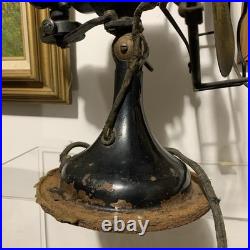 Antique R&M Robbins & Myers 10 Brass Blade Electric Fan Circa 1915- 3 Speed