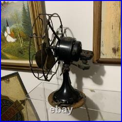 Antique R&M Robbins & Myers 10 Brass Blade Electric Fan Circa 1915- 3 Speed