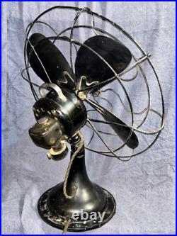 Antique R & M Robbins & Myers 16 Oscillating Fan Cast Iron Frame 1916 Works Antique R & M Robbins & Myers 16 Oscillating Fan Cast Iron Frame 1916 Works