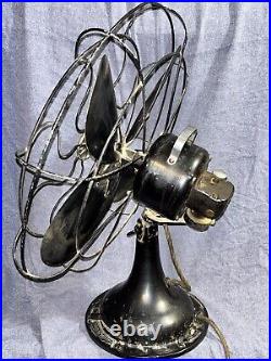 Antique R & M Robbins & Myers 16 Oscillating Fan Cast Iron Frame 1916 Works Antique R & M Robbins & Myers 16 Oscillating Fan Cast Iron Frame 1916 Works