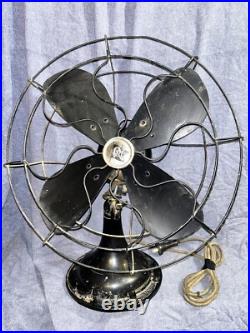 Antique R & M Robbins & Myers 16 Oscillating Fan Cast Iron Frame 1916 Works Antique R & M Robbins & Myers 16 Oscillating Fan Cast Iron Frame 1916 Works