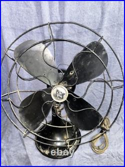 Antique R & M Robbins & Myers 16 Oscillating Fan Cast Iron Frame 1916 Works Antique R & M Robbins & Myers 16 Oscillating Fan Cast Iron Frame 1916 Works