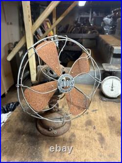 Antique Rare Early PAT 1901 Jandus Adams Bagnall Electric Fan No 45582 Parts USA