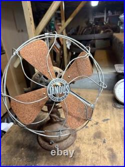Antique Rare Early PAT 1901 Jandus Adams Bagnall Electric Fan No 45582 Parts USA