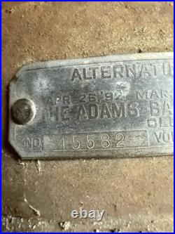 Antique Rare Early PAT 1901 Jandus Adams Bagnall Electric Fan No 45582 Parts USA