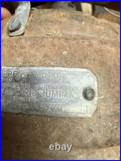 Antique Rare Early PAT 1901 Jandus Adams Bagnall Electric Fan No 45582 Parts USA