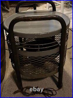 Antique Rare Hassock fan stool (model 7000-R30) Kisco Co St. Louis, MO. Works