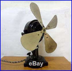 Antique Rare Marelli Electric Fan Working Three Speeds Collectable Very Heavy