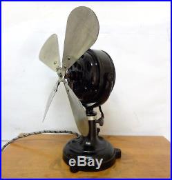 Antique Rare Marelli Electric Fan Working Three Speeds Collectable Very Heavy