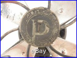 Antique Rare Pittsburgh Type G-8 Fan Art Deco Desktop Metal Cast Iron & Chrome