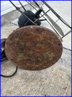 Antique Robbin's & Myers's Model 3854 Brass 4 Blade Fan 16