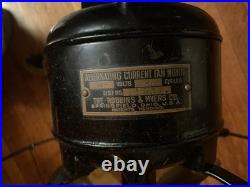 Antique Robbins And Myers 12 Brass Blade Table Fan Model 11530 Restored