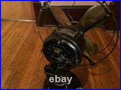 Antique Robbins And Myers 12 Brass Blade Table Fan Model 11530 Restored