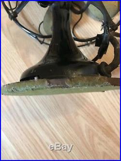 Antique Robbins & Myers #2610 Brass Blade Fan 3 SPEED OSCILLATING