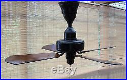 Antique Robbins & Myers 36 Ceiling Fan Cast Iron 1920s 8-3/8 D Mtr OPERATES