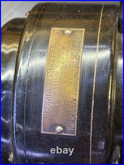 Antique Robbins & Myers 3854-C 16in Brass Blade 3-Speed Oscillating Fan