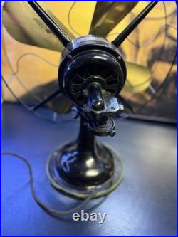 Antique Robbins & Myers 3854-C 16in Brass Blade 3-Speed Oscillating Fan