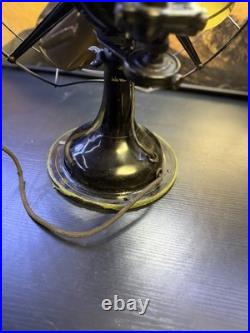 Antique Robbins & Myers 3854-C 16in Brass Blade 3-Speed Oscillating Fan