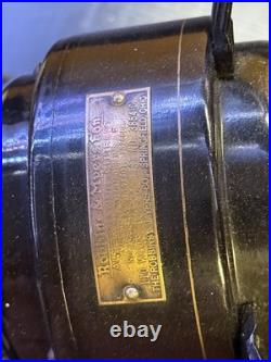 Antique Robbins & Myers 3854-C 16in Brass Blade 3-Speed Oscillating Fan