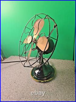Antique Robbins & Myers 3 Speed Fan Brass Blades 3000 10 Dia X 13H BEAUTIFUL