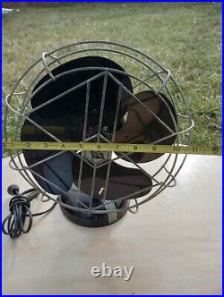 Antique Robbins & Myers 5404 Electric Oscillating Fan Tilt Head Works Pat 1926