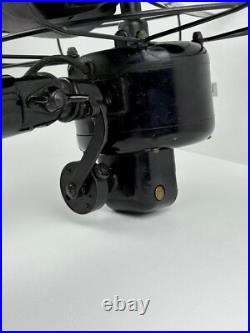 Antique Robbins & Myers Electric Brass Blades Oscillating Fan 18 1204-A Working