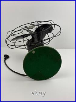 Antique Robbins & Myers Electric Brass Blades Oscillating Fan 18 1204-A Working