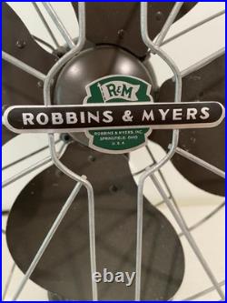 Antique Robbins & Myers Fan 18 Dia, 3 Speed, Tested and Works